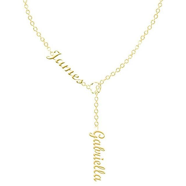 Personalized Double Name Necklace