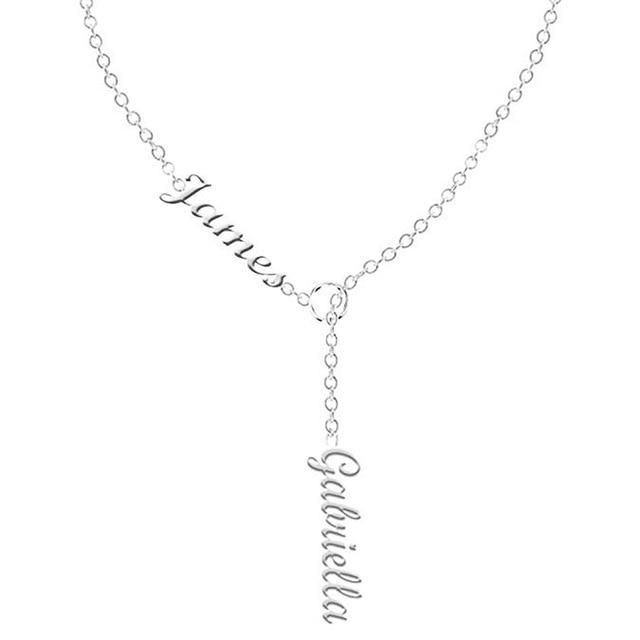 Personalized Double Name Necklace