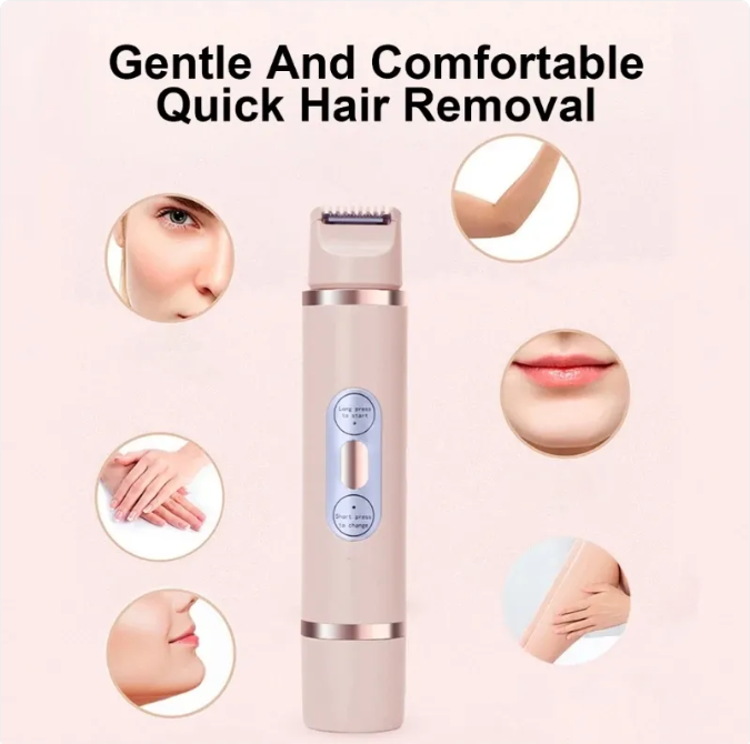 Dual-Head Electric Shaver & Epilator for Women