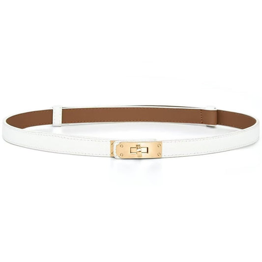 Women's Adjustable Skinny Leather Belt