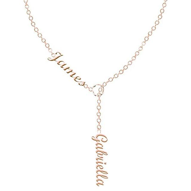 Personalized Double Name Necklace