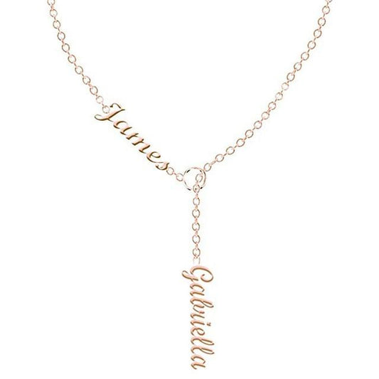 Personalized Double Name Necklace