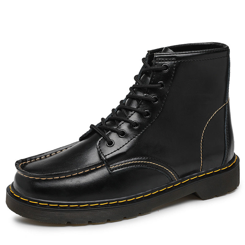 Men's High-Top Leather Work Boots