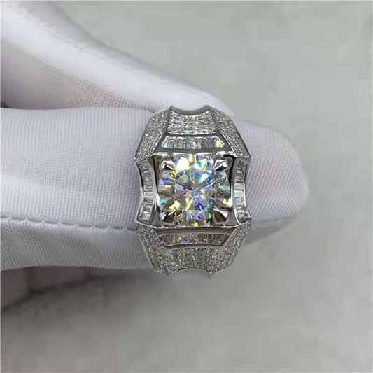 Luxury Micro-Diamond Ring for Men