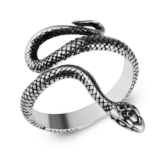 Gothic Snake Stainless Steel Ring