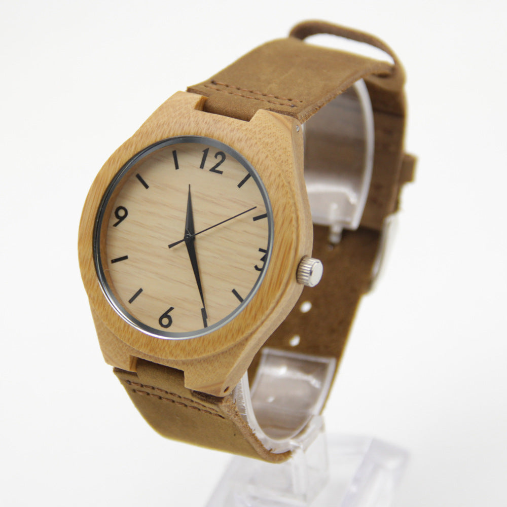 Bamboo Wood Couple Watches