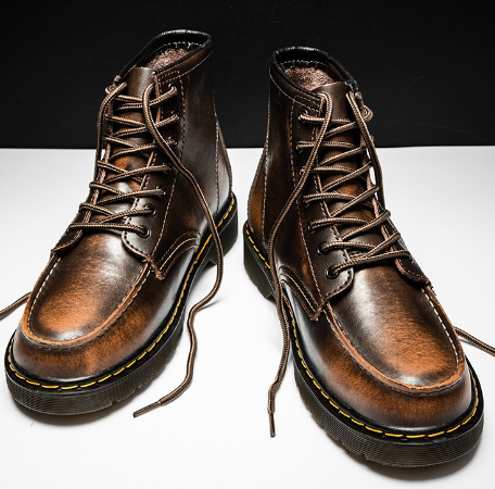 Men's High-Top Leather Work Boots