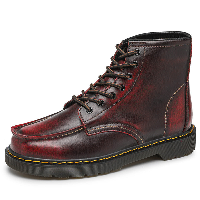 Men's High-Top Leather Work Boots